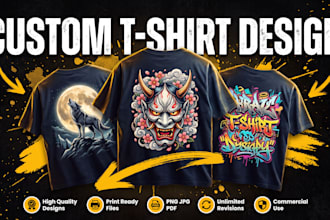 design custom streetwear t shirt designs