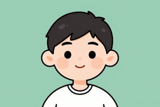 create simple cartoon portrait