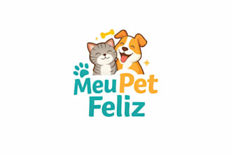 design a custom modern animal logo, mascot, wildlife, pet, and brand identity