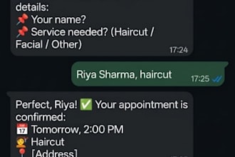 build a whatsapp ai chatbot using claude ai for appointment booking
