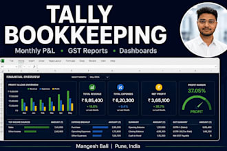 do tally data entry and monthly bookkeeping for your small business