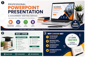create professional powerpoint presentations and do data entry