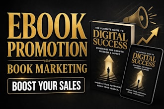 do professional ebook promotion and book marketing to boost your sales
