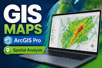 create professional gis maps and spatial data visualization using arcgis pro