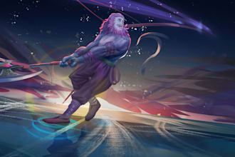create character illustrations, fantasy art and potrait