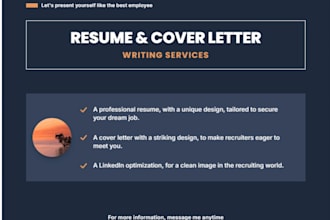 write and optimize your professional CV and cover letter