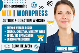 design author website, donation website, christian, ministry, church website
