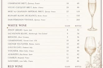 review and optimize your wine list to increase sales and guest experience