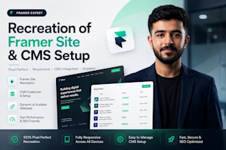 convert your website to framer with cms setup