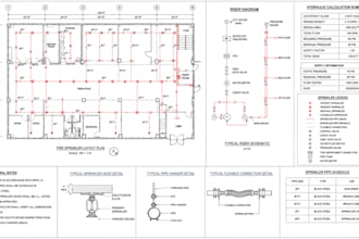 fire sprinkler pump calculation hydraulic analysis nfpa 13 wet dry pipe layout