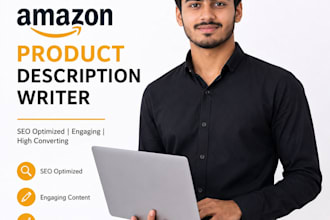 write SEO amazon product titles and product descriptions