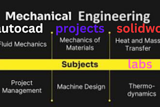 do mechanical engineering projects on solidworks, mechanical design, cad design