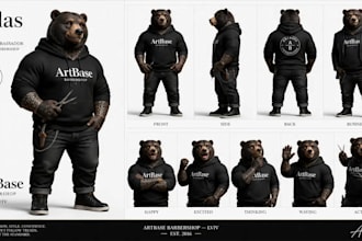 design a custom mascot character for your brand