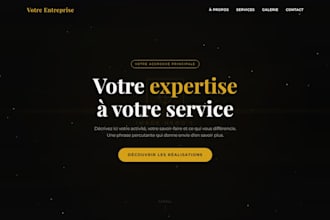build a premium php craftsman website with secure admin panel