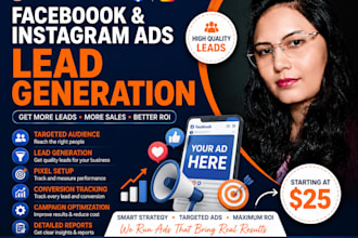 create and manage facebook and instagram ads for lead generation