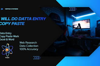 do professional data entry and virtual assistant tasks