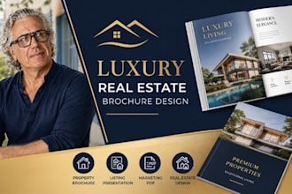 design luxury real estate brochure and property marketing PDF