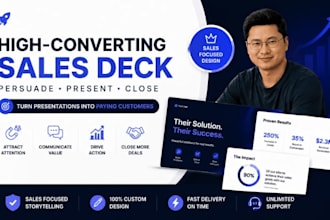 marketing presentation sales pitch deck high convertng sales deck business slide