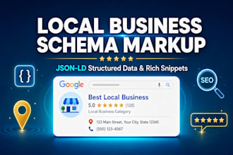 build local business schema markup and structured data for local SEO
