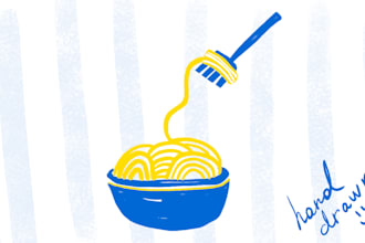 create unique hand drawn icons and doodles in my style
