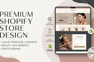 do luxury skincare shopify store, lipstick website spa ,cosmetic beauty website