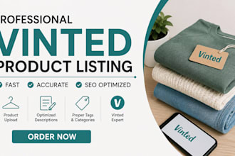 do product listing for vinted , ebay , etsy quickly and accurately