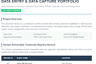 do professional data entry and flawless data capture