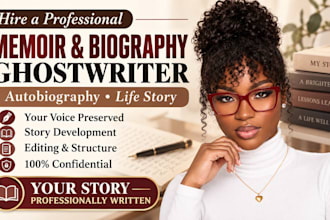 be your memoir ghostwriter, autobiography and biography writer