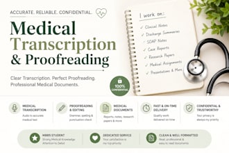 do professional medical transcriptions asap