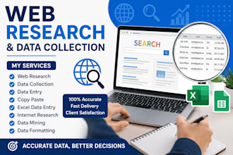 do web research and date collection