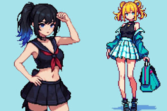 do nsfw pixel art nsfw pixel character sprite sheet animation, 2d game art nsfw