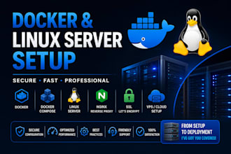 set up your linux server, docker, and selfhosted apps