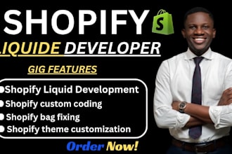 develop shopify liquid code and fix shopify issues