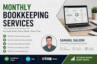 do monthly bookkeeping in quickbooks
