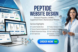 fda compliant peptide website peptide wordpress website woocommerce peptide
