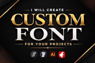 create a unique custom font typeface in ttf and otf files