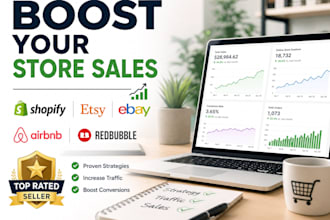 boost etsy ebay shopify airbnb redbubble store marketing promotion traffic sales