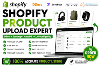upload products to your shopify store via dssers zendrop autods cjdropshipping