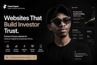 design a premium framer website for venture capital and investment firms