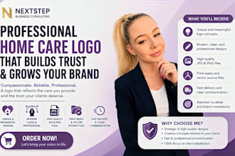 home care logo home care flyer brochure medical healthcare home care website