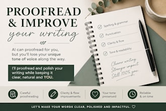 proofread and edit for clarity