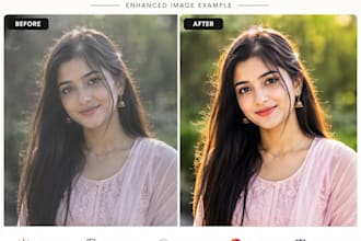 professionally enhance, sharpen and improve your photo quality