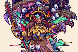 draw unique hyperpop vibrant color