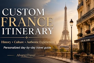 create a custom france itinerary with history and culture