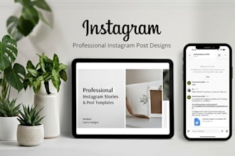 design professional presentation slides and instagram stories templates
