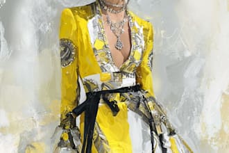 design professional fashion illustrations and dress sketches