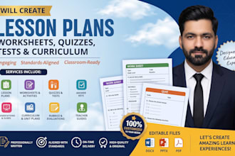 craft premium lesson plans, worksheets, and tests to save you time