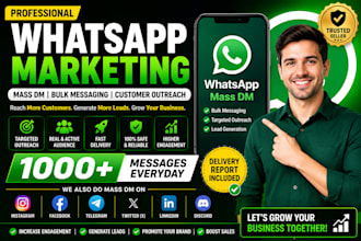 do whatsapp mass dm, bulk messaging and whatsapp marketing