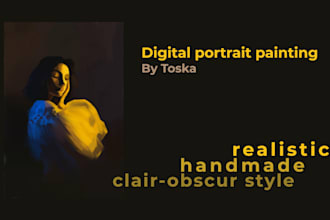 make a digital portrait painting