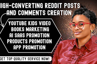 promote yt kids video, books, ai saas tool, products or app via reddit SEO post